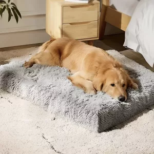 dog bed, washable dog bed, dog mattress, plush dog bed, warming dog bed, rectangle dog bed, dog cushion