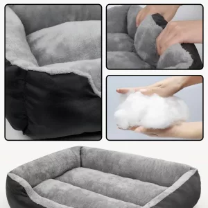 dog bed, washable dog bed, dog mattress, plush dog bed, warming dog bed, rectangle dog bed