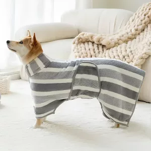 dog bathrobe, dog towel robe, dog bath towel, super absorbent dog towel