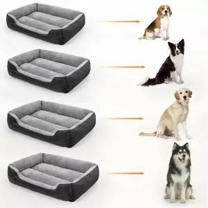 dog bed, washable dog bed, dog mattress, plush dog bed, warming dog bed, rectangle dog bed