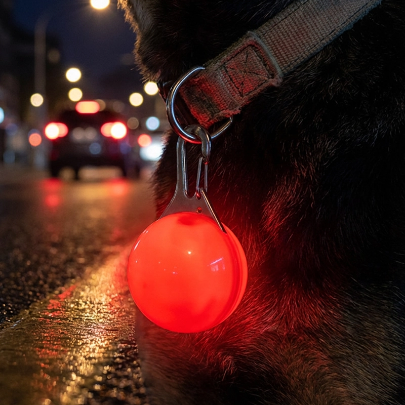 dog collar light, dog pendant